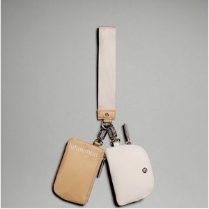 Lululemon Dual Pouch Wristlet - Trench / White Opal - NWT
